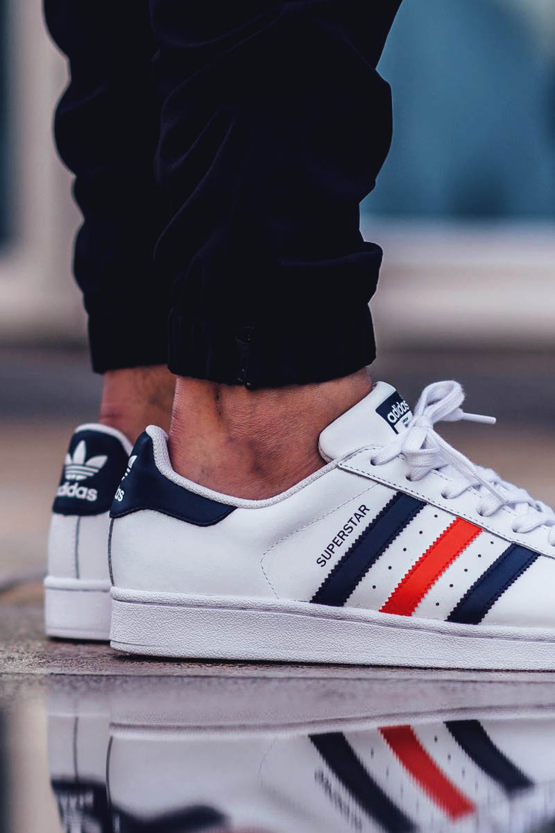 Give birth moderately meat adidas superstar navy blue stripes Off 61% - www.sbs-turkey.com