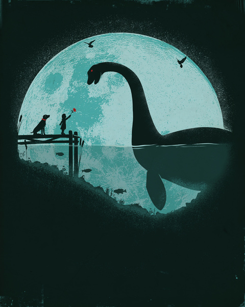 Custom iPhone Case Art - Loch Ness Monster
