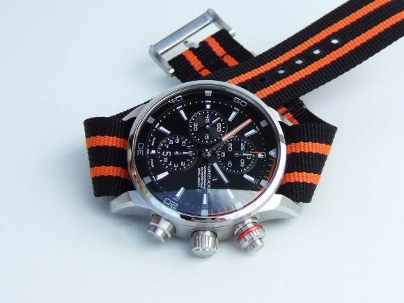 Maurice Lacroix Pontos S with Orange Nato Watch Strap