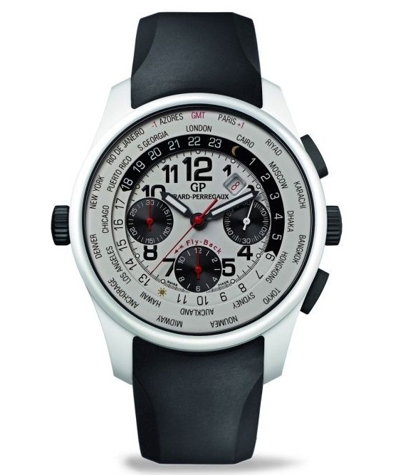 New white faced chrono watch from Girard-Perregaux WW TC White Ceramic