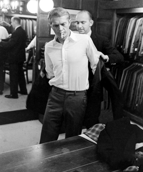 Steve McQueen Tailored while Smoking