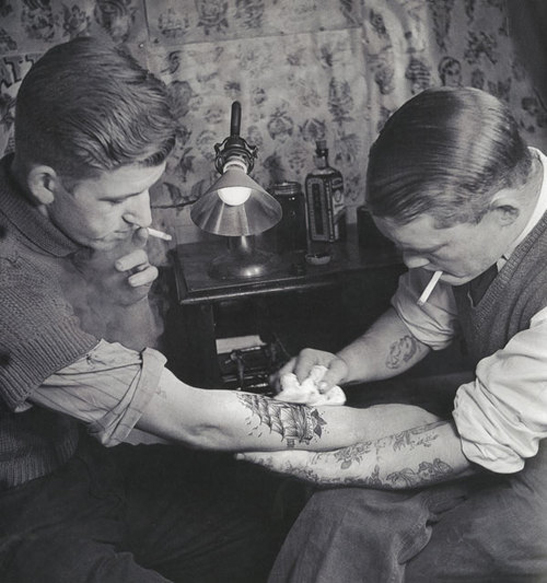 vintage ink - getting tatooed in the 60s