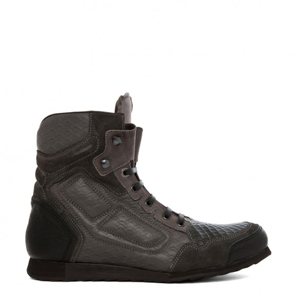 Boots or sneakers, LANVIN Runway sneaker boots in dark gray