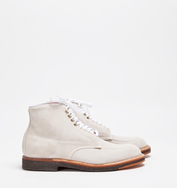 Extraordinary suede boots by Alden, 'Indy' suede boots in marble