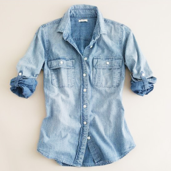 fitted-jean-denim-dress-shirt-summer-essentials