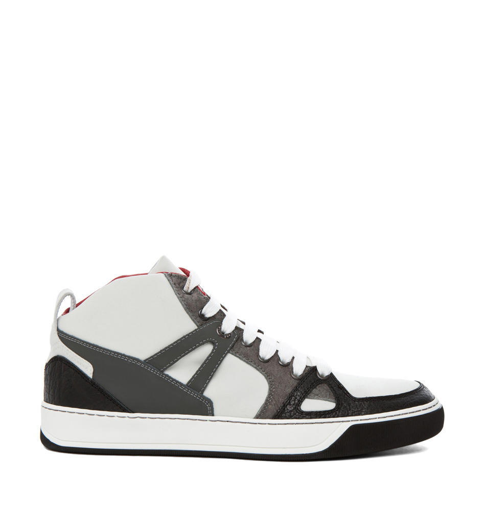 High end basketball-esque designer sneakers from LANVIN | SOLETOPIA