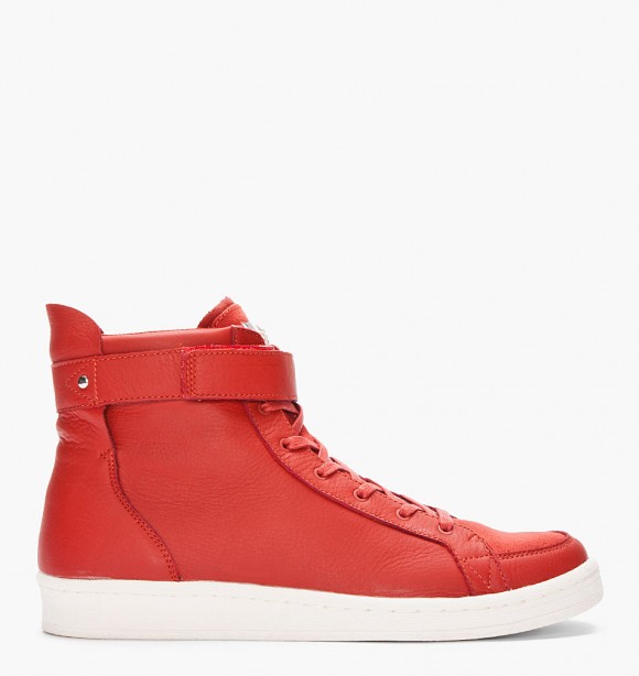 adidas SLVR Red Cupsole High-top leather sneakers