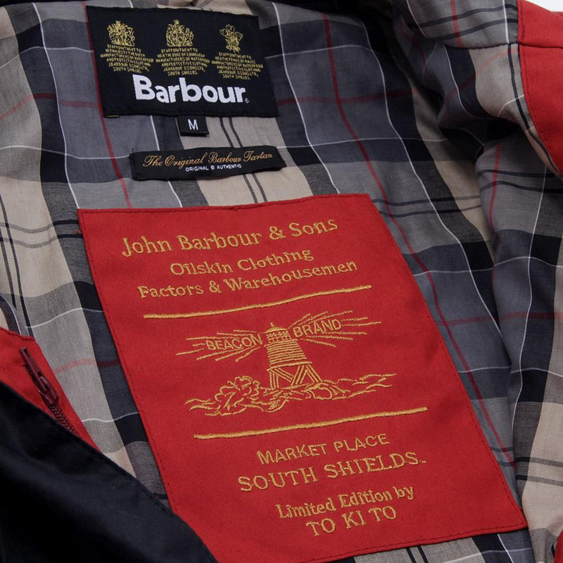 Barbour x Tokihito Yoshida Bi-Colour Jacket in Navy