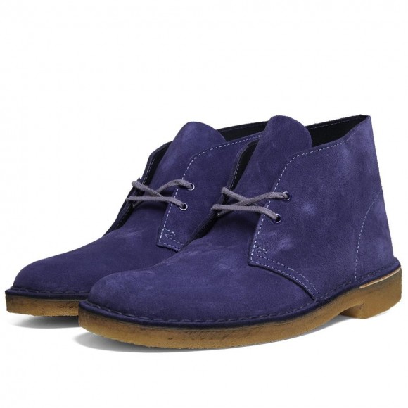 Clarks Original Desert Boot in Dark Blue Suede