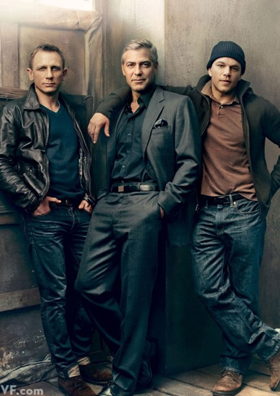 Hollywood Style Menswear: Daniel Craig, George Clooney & Matt Damon