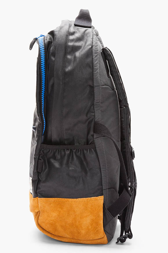 rag & bone Black and Blue Coated Backpack