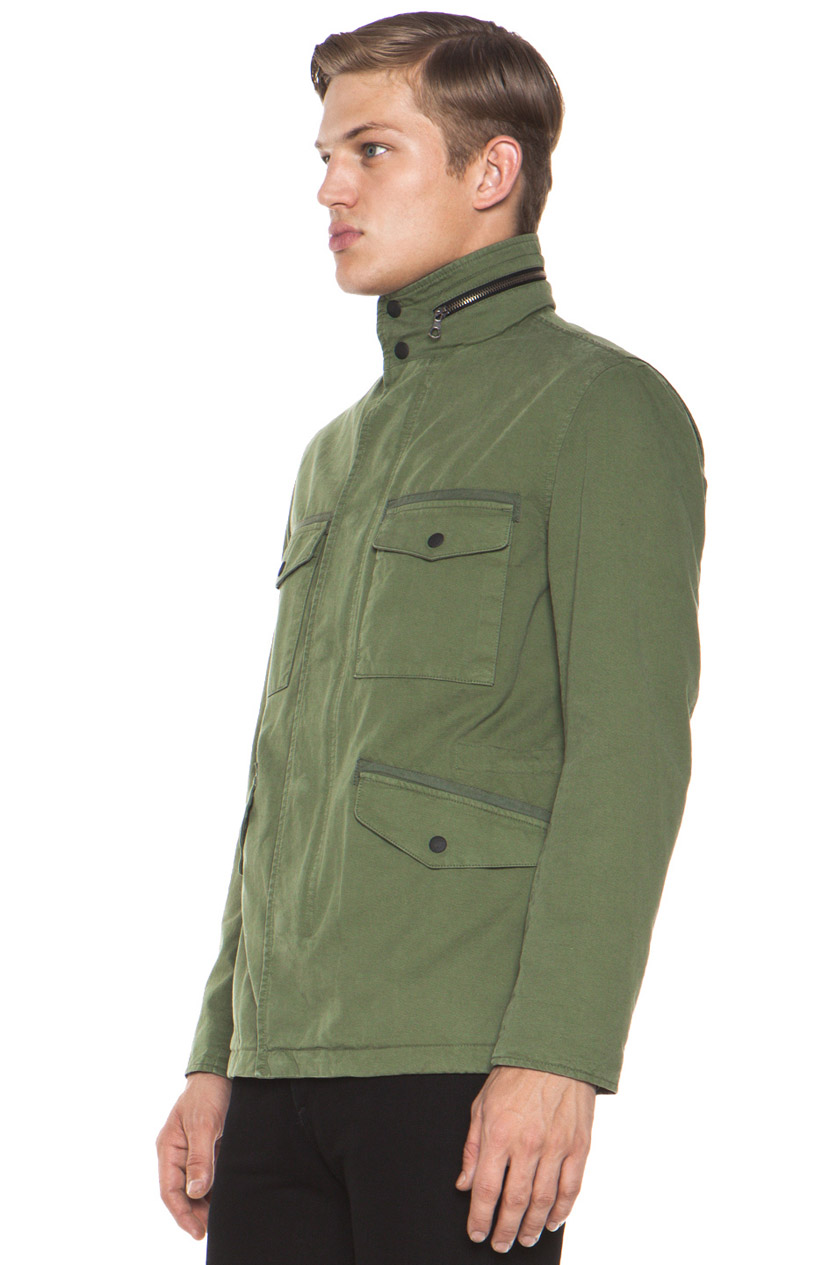 rag & bone Tavistock Military Style Jacket in Olive