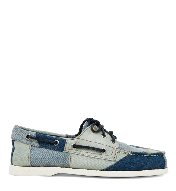 Band of Outsiders x Sperry Top-Sider 3 Eye Boat Shoe in Denim