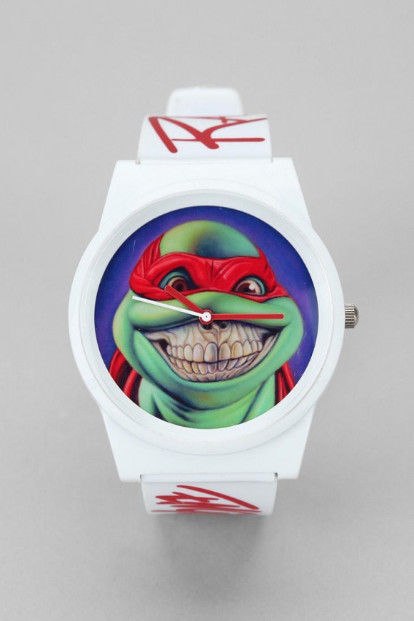 Flud Watches Teenage Mutant Ninja Turtles Raffaello Creepy White Watch