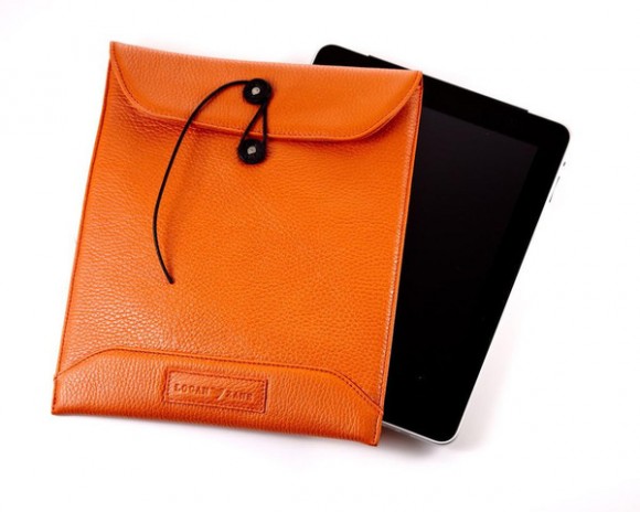 Logan Zane iPad Envelope Case 'Mulberry' Textured Leather