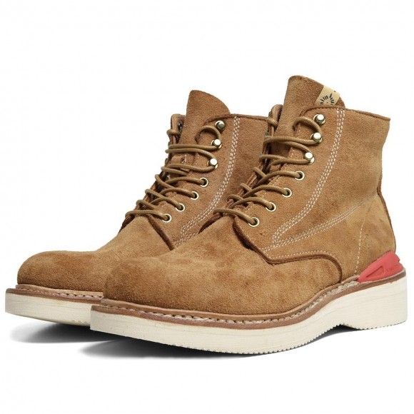 visvim Virgil Boots-Folk in Black, Sand, Light & Dark Brown