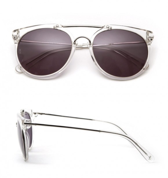 Wonderland 'Stateline Sunglasses' in clear grey; mens style