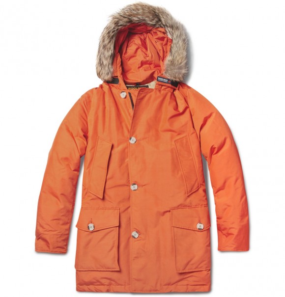 Woolrich Arctic Parka coyote trimmed down filled coat