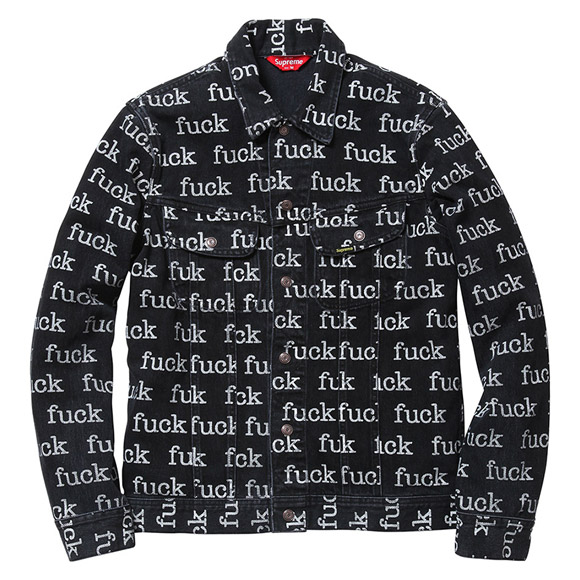 Fuck print jacket Supreme spring/summer 2013 collection