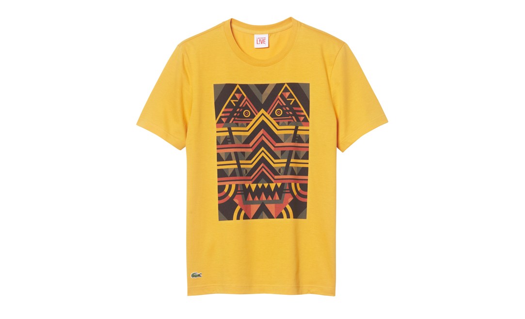 Lacoste L!VE Artist Series Shirts Yellow Monster