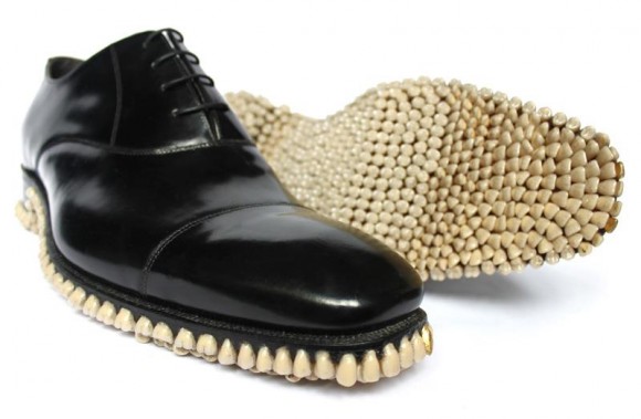 Oxford Shoes Human Teeth Custom Sole