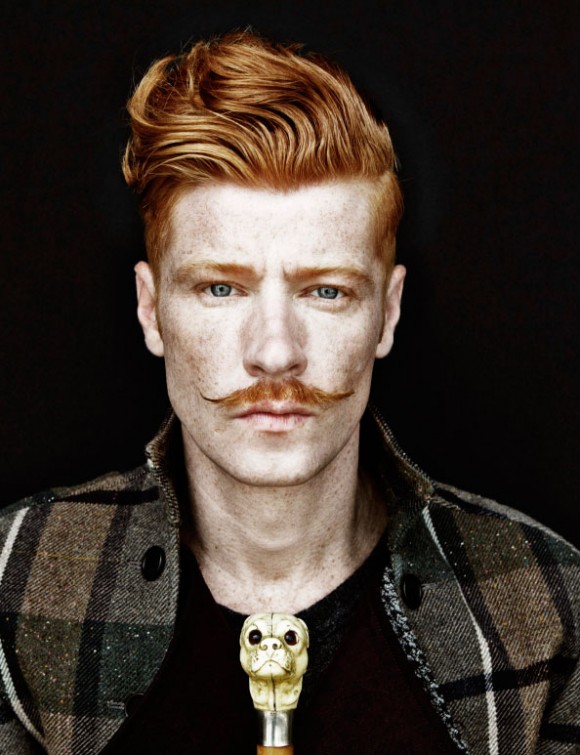 Young Conan O'Brien with Nick Wooster Haircut During Movember