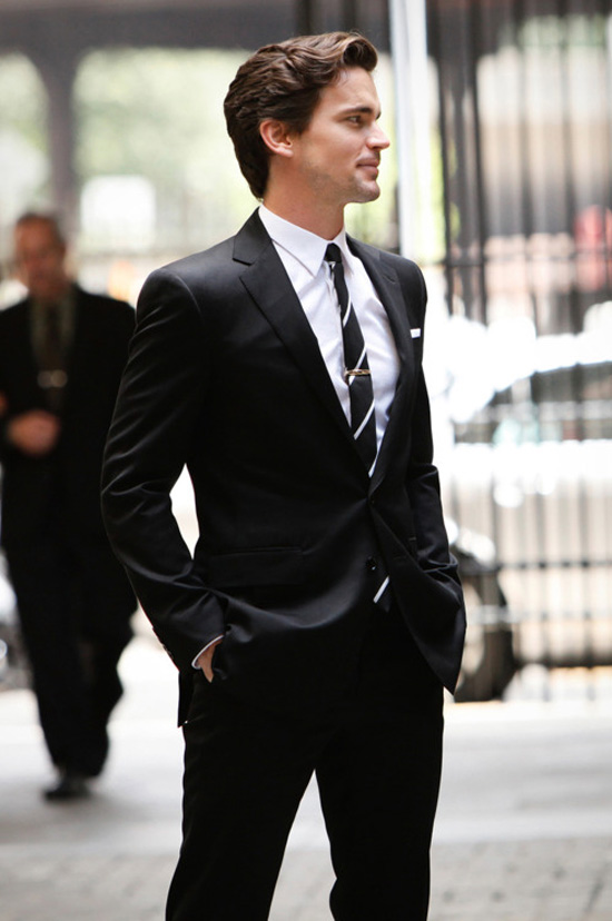 Neal Caffrey/Matt Bomer White Collar formal black suit