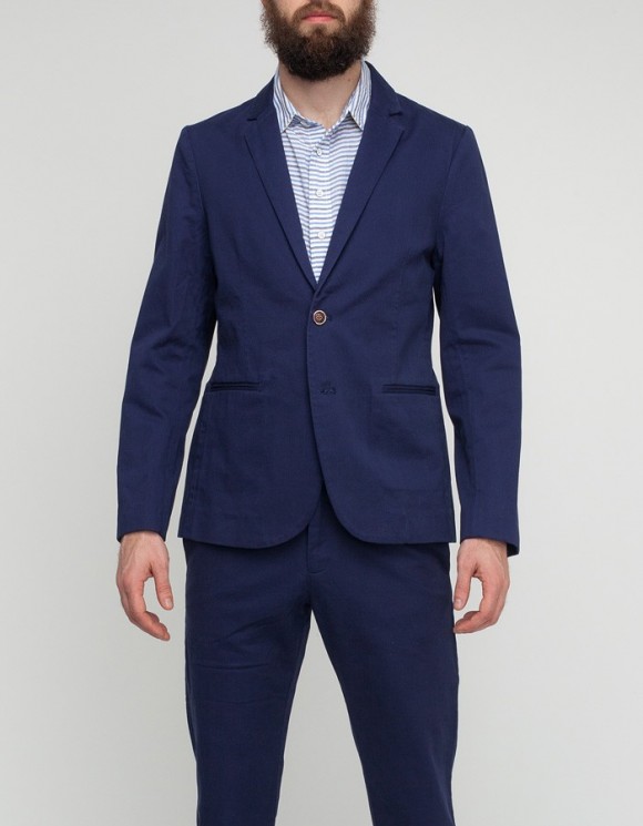 Summer Washed Unstructured navy blazer General Assembly