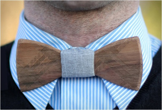 Wooden bow tie men style soletopia