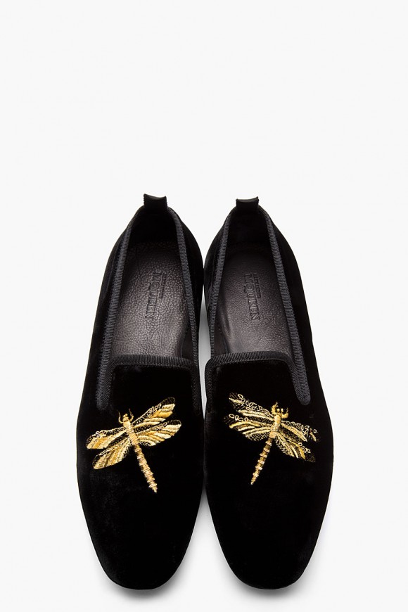 Alexander McQueen dragonfly loafers
