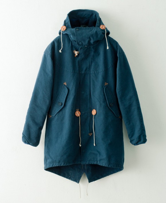 Best hooded parka, blue