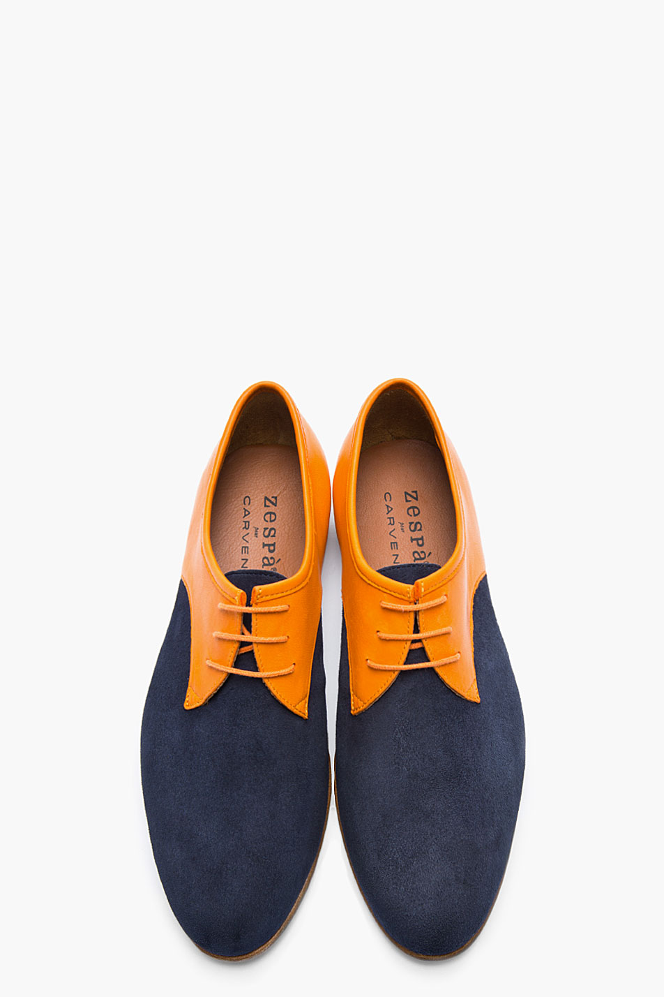 Carven x Zespà Orange & Navy Shoes 4
