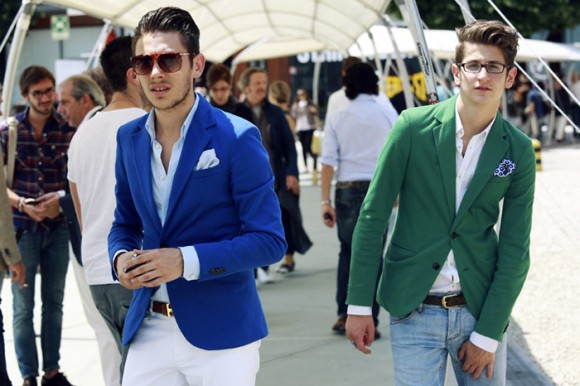 Green & Blue Jackets, Young Men Style
