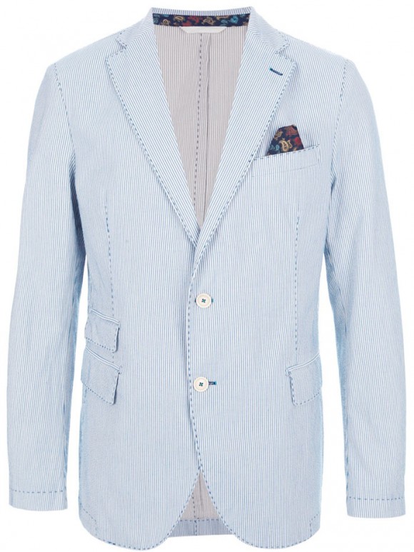 Exquisite seersucker jacket under $400 by Andrea Morando 1