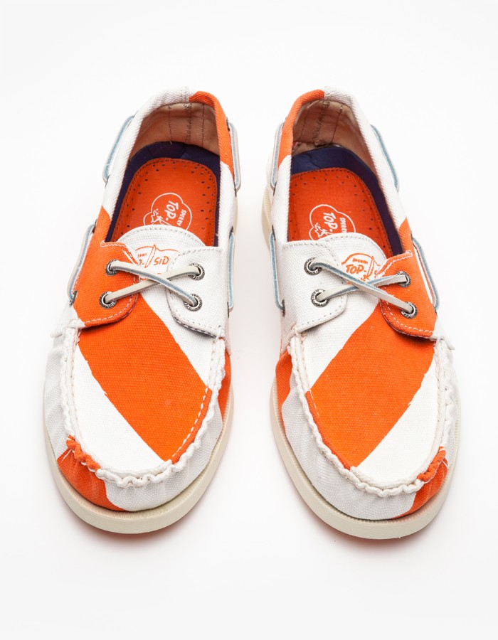 Hand Painted Woven Canvas Boat Shoes, Sperry Top-Sider | SOLETOPIA
