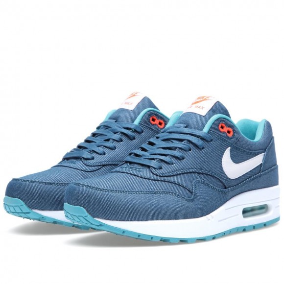 Nike Air Max 1 Denim in Turquoise & White 1