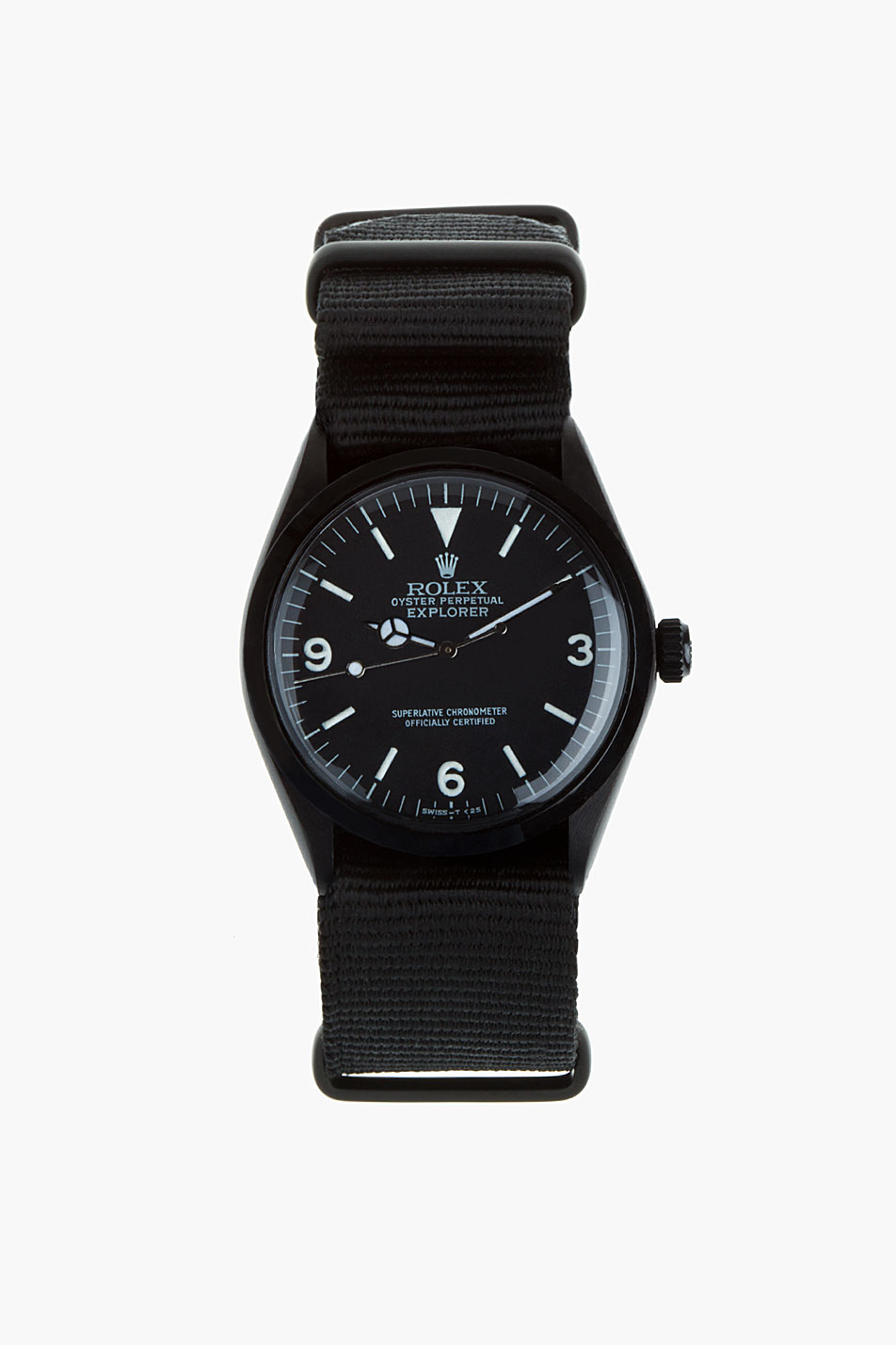 Refurbished Black Rolex Watch Limited Edition 3