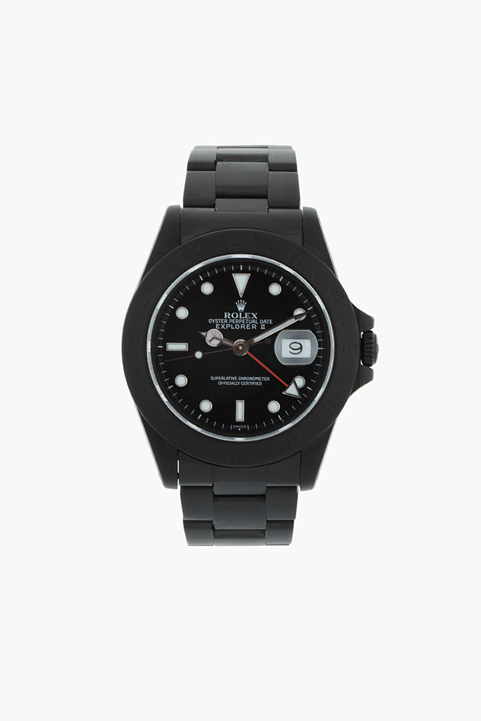 Refurbished Black Rolex Watch Limited Edition 4