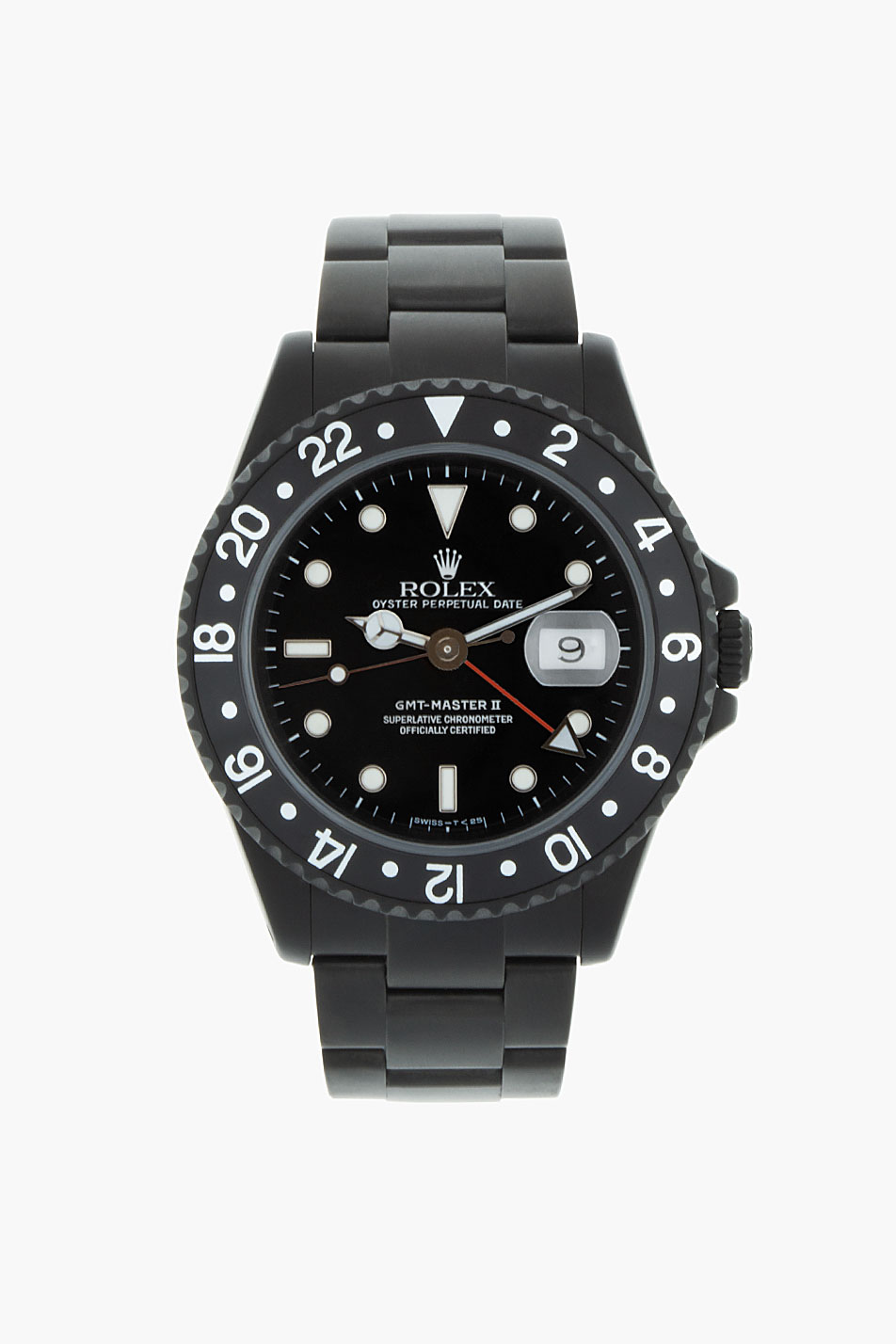 Refurbished Black Rolex Watch Limited Edition 5
