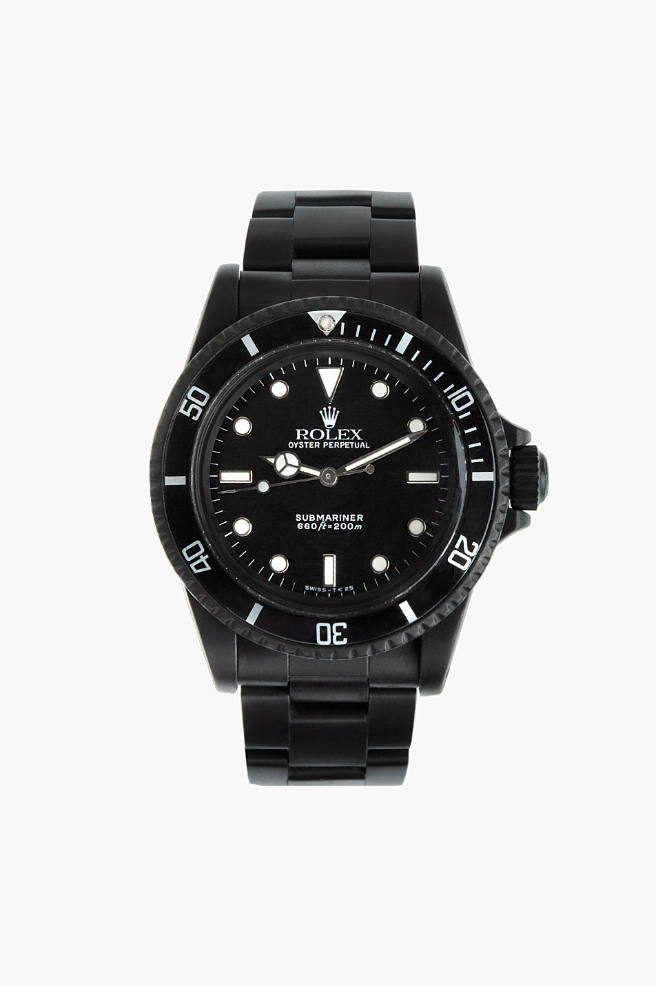 Refurbished Black Rolex Watch Limited Edition 6