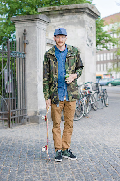 Camo Jacket Skater style mens fashion