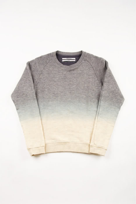Gradient Sweatshirt Beige to Grey