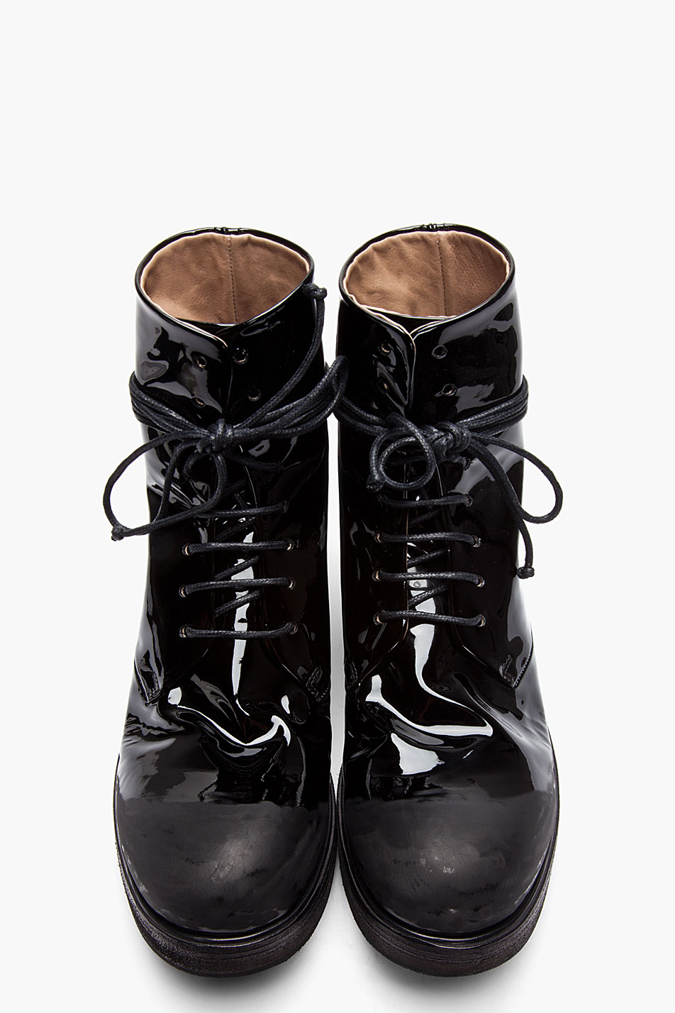Patent Leather Matte Toecap Boots Marsell 3