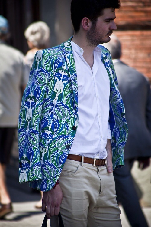 Why Not Blue Green Floral print Blazer