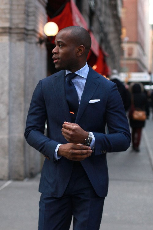 Navy Suit x Cutaway pure style