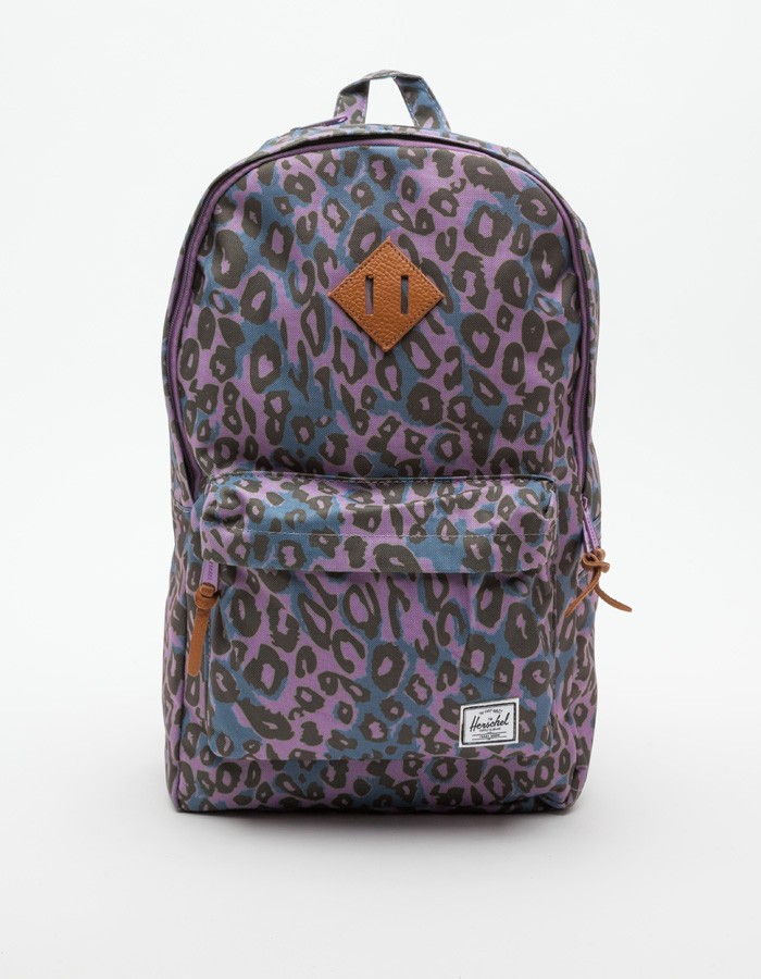 Purple Leopard Backpack Herschel 1