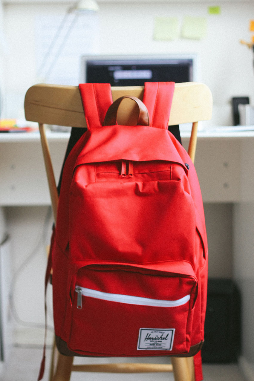 Firetruck Red Herschel backpack streetwear streetstyle