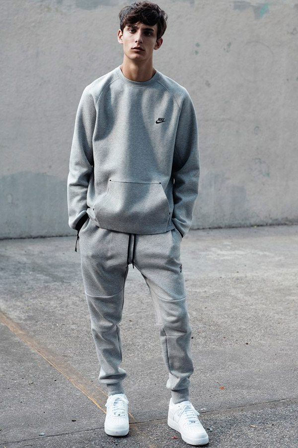 Kyle Mobus x Nike grey sweatpants sweatshirt streetstyle fashion