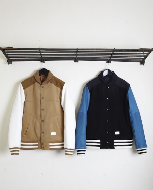 Melton Varsity Jacket cashmere Japanese streetstyle menswear