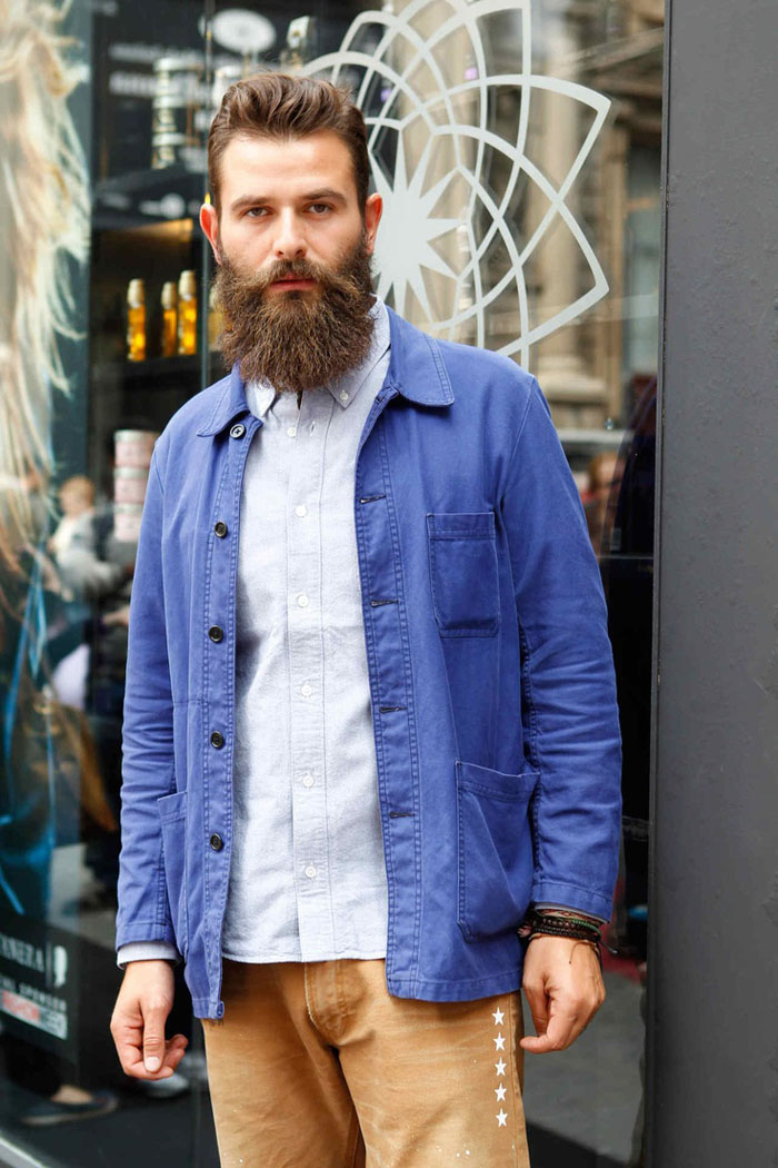 No Beard No Chance cotton jacket streetstyle lookbook
